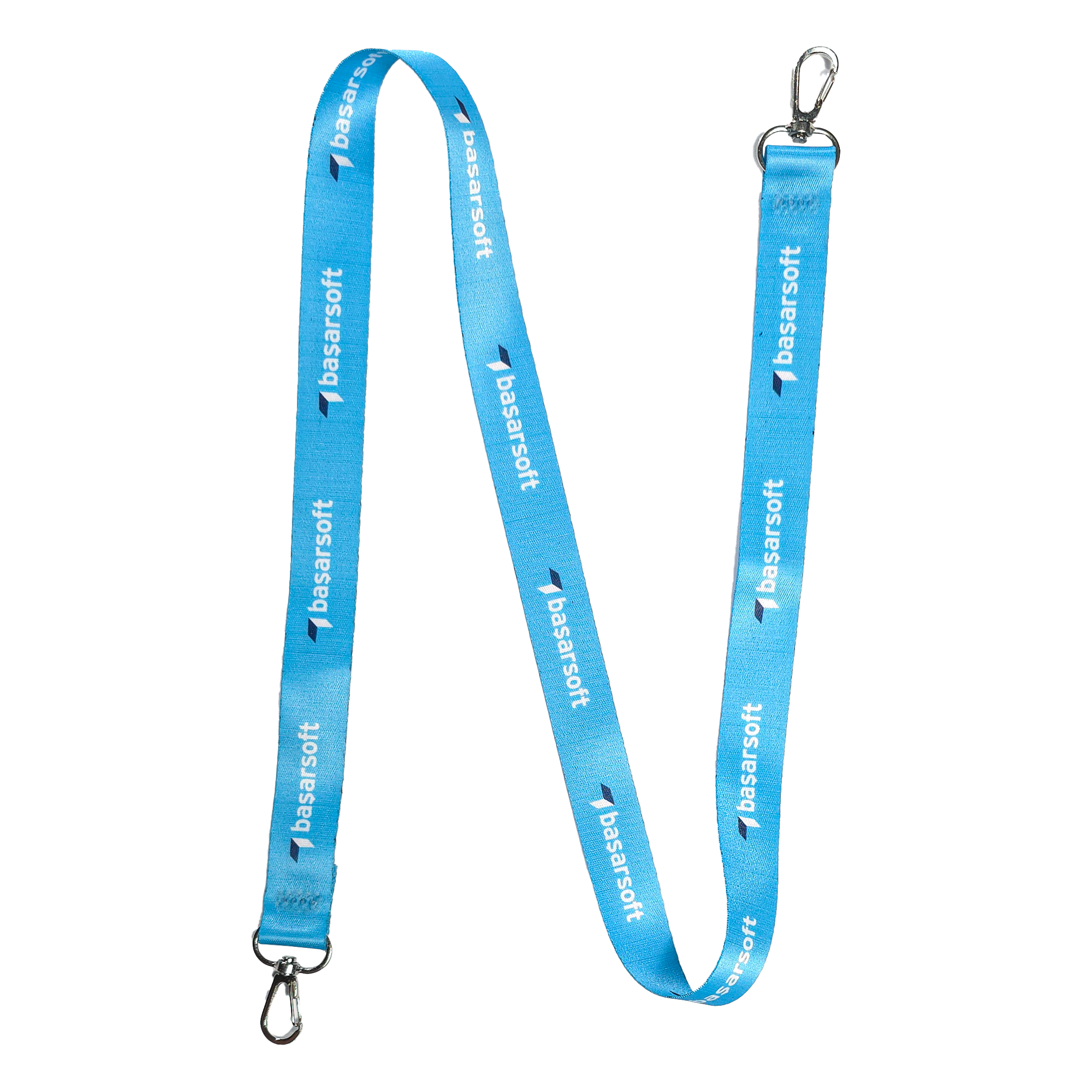 Çift Tarafı Baskılı 20mm Kart Askı İpi - Çift Kanca Görsel 3