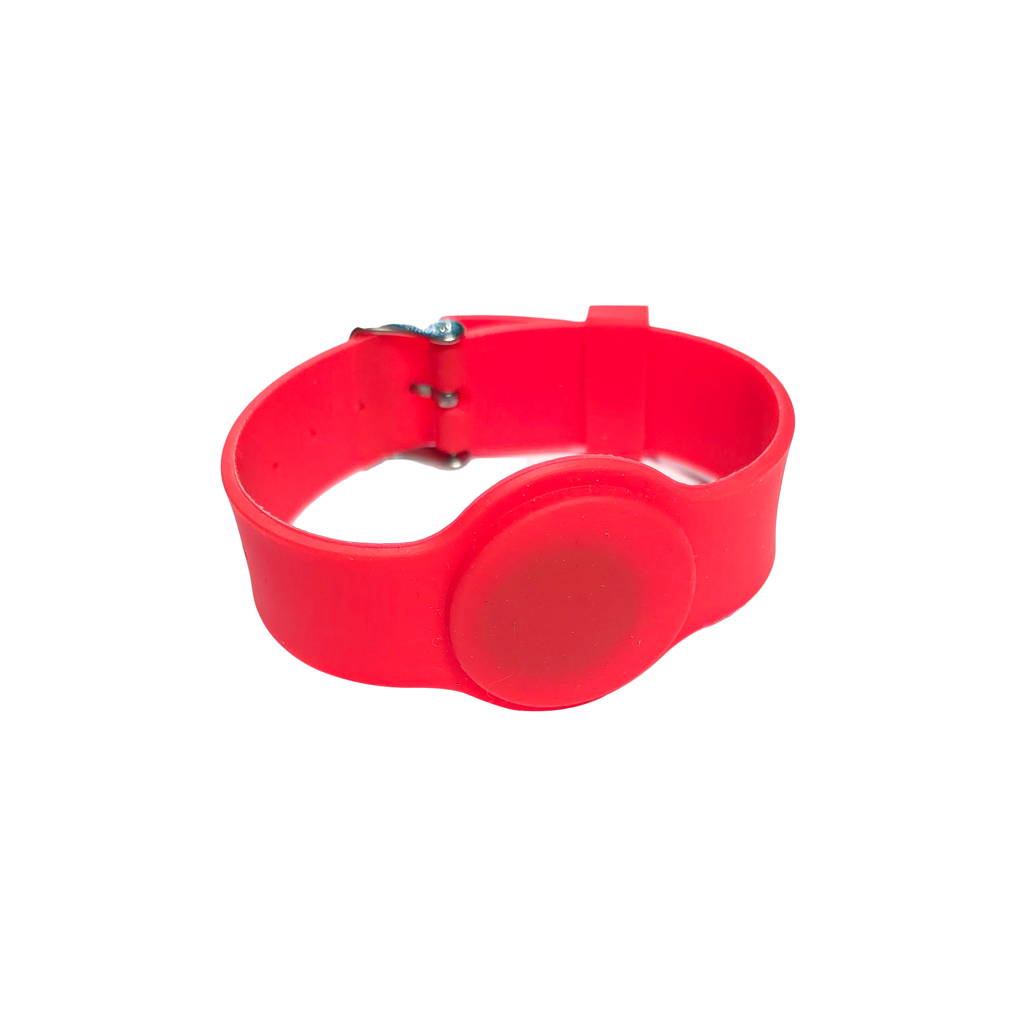 Silikon Bileklik -125 kHz (Proximity) - Saat Tasarımlı - Kırmızı